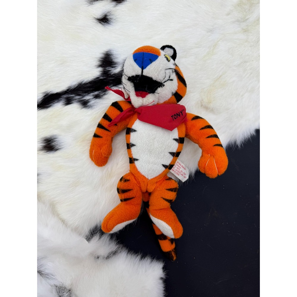 1997 Kelloggs Tony the Tiger‎ Frosted Flakes jointed plush cereal 90s toy y2k